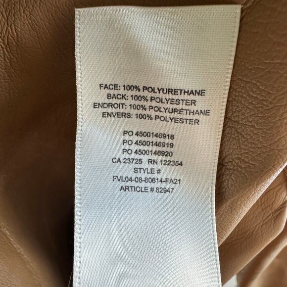 Aritzia Wilfred Vegan Leather Caroline Button Down Belted Dress - Picture 8 of 9